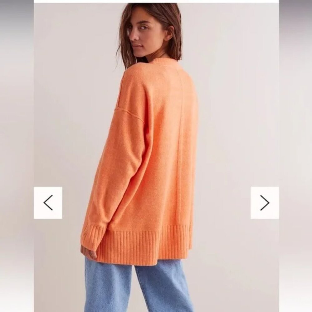 Free PeopleWool Blend Shell Coral Knit Pullover M